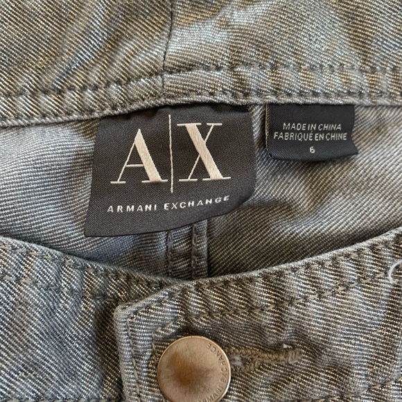 Armani silver jeans- sort of straight/tight fit. - Picture 3 of 4